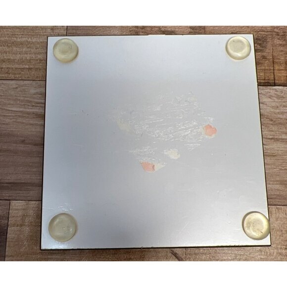 4 Watercolors Flowers Tempered Wine Drink Glass Coaster Set Linda Altshuler - Picture 7 of 7